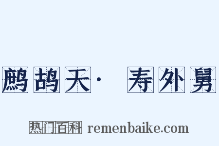 鹧鸪天·寿外舅是什么意思的图片